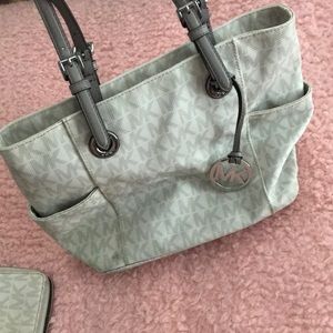 Michael Kors purse with matching wristlet